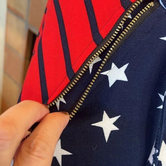 Simply Southern Stars and Stripes Double Hoodie, size L - Picture 3 of 11